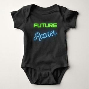 Body Para Bebê Leitor Futuro Verde Azul