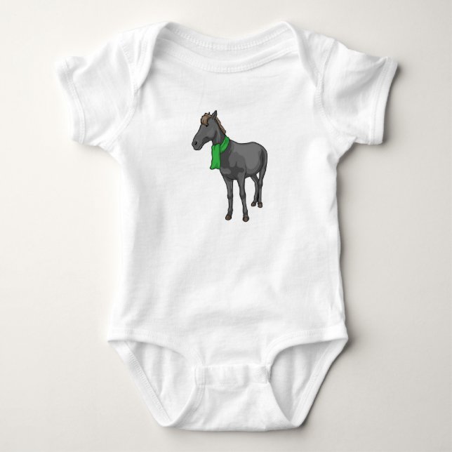 Body Para Bebê Lenço de Cavalo (Frente)