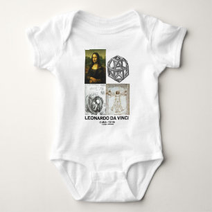 Body Para Bebê Leonardo da Vinci Collage (Coleção de Obras)