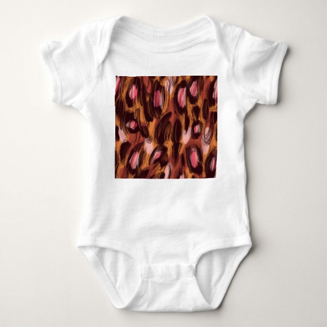 Body Para Bebê Leopard Spots African Animal Standard (Frente)