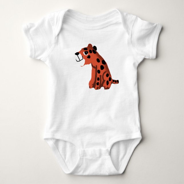 Body Para Bebê Leopardo (Frente)