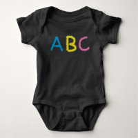 Letras de giz coloridas ABC