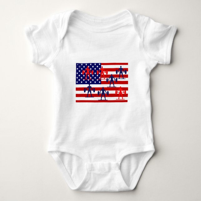 Body Para Bebê Levantamento de peso (Frente)