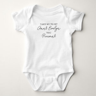 Body Para Bebê Leve-me à Minha Tia Seu Camponês, Personalizado Di