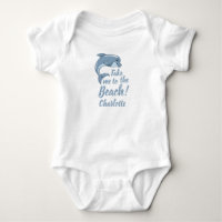 Leve-me à praia com o bebê Dolphin Personalize