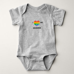 Body Para Bebê LGBT Amo meus PAIS GAY PAI