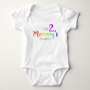 Body Para Bebê LGBT Tenho duas mamães