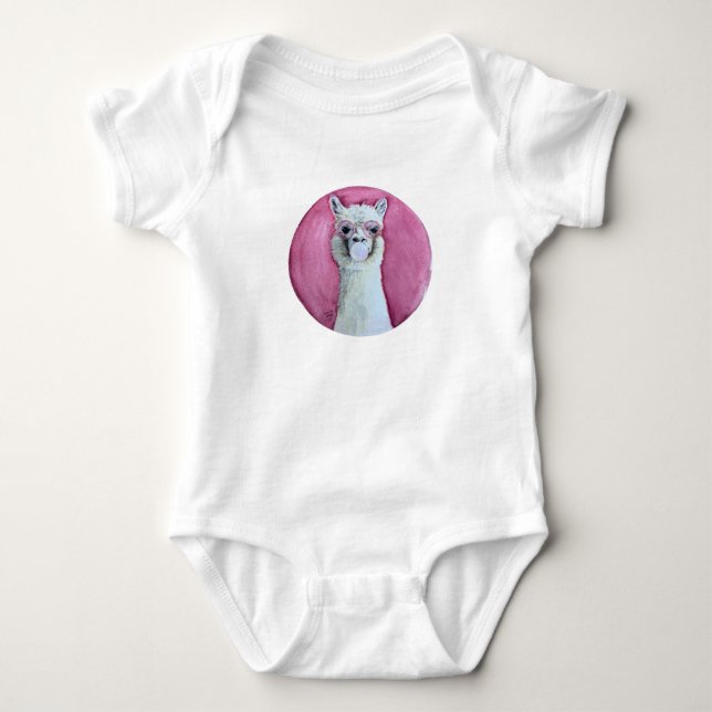 Body Para Bebê Lhama descolada (Frente)