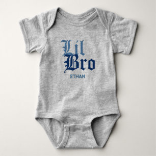 Body Para Bebê Lil Bro com Nome