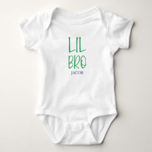 Body Para Bebê Lil Bro Nome Irmão