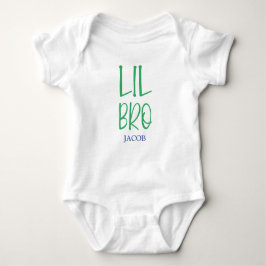 Body Para Bebê Lil Bro Sibling Name