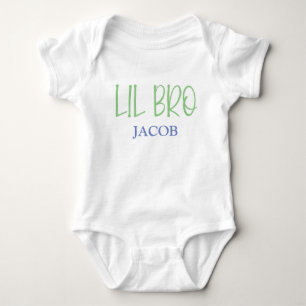 Body Para Bebê Lil Brother Bro Sibling Name