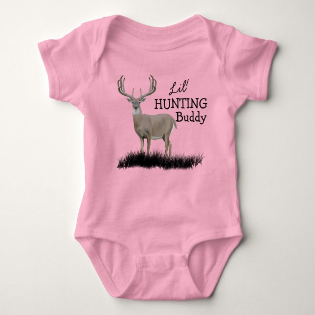 Body Para Bebê Lil caçando Budy Buck Baby Bodydress (Frente)