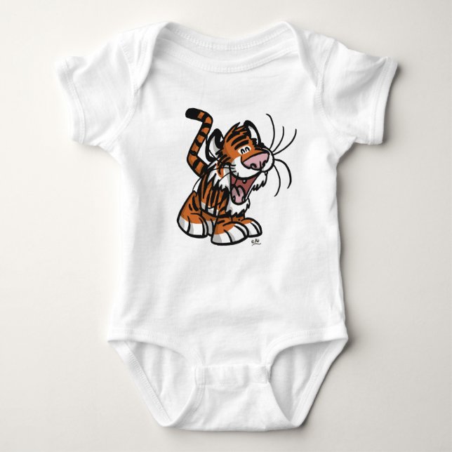 Body Para Bebê Lil' Cartoon Tiger Baby Roupa (Frente)