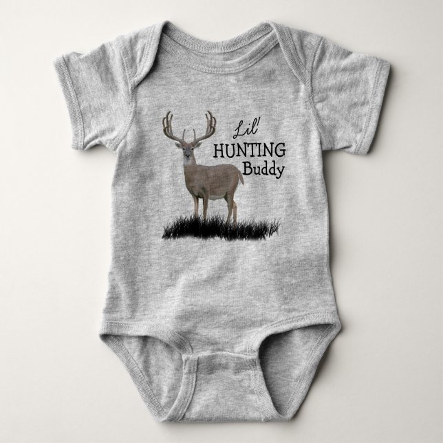 Body Para Bebê Lil Hunting Buddy Buck (Frente)