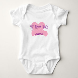 Body Para Bebê Lil love inseto: personalize w/name