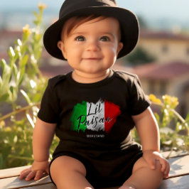 Body Para Bebê Lil’ Paisan - Funny Italian Heritage Baby Bodysuit