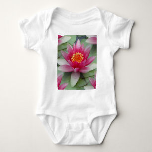 Body Para Bebê Lily de Água do Lotus Rosa