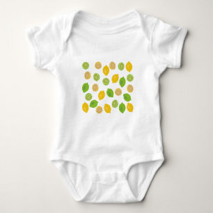 Body Para Bebê Limão e padrão do Limão