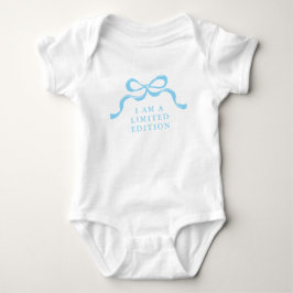 Body Para Bebê Limited Edition Blue Retro Modern Boy Bows