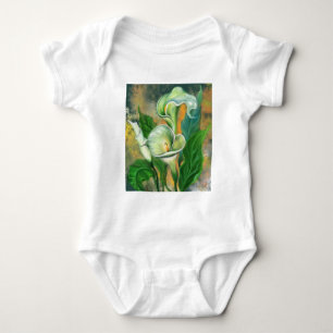 Body Para Bebê Linda Calla Lily Flower - Desenho Migrado