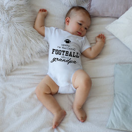 Body Para Bebê Lindo Assistindo Futebol com o Vovô