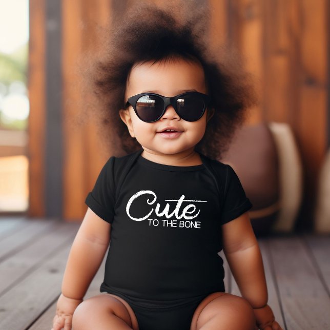 Body Para Bebê Lindo até os Ossos Preto (Criador carregado)