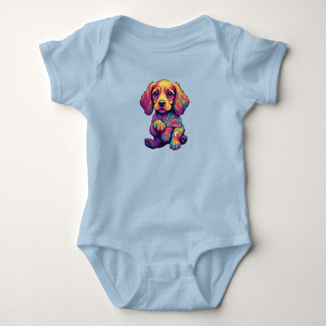 Body Para Bebê Lindo Cocker Spaniel (Frente)
