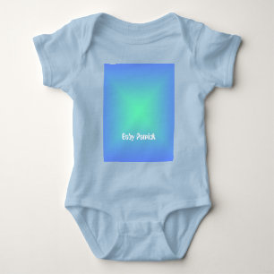 Body Para Bebê Lindo diamante azul para verde água-marinha person