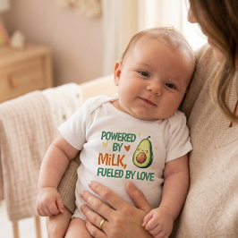 Body Para Bebê Lindo Energizado pelo Leite Alimentado pelo Amor A
