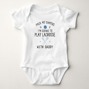Body Para Bebê Lindo Lacrosse Infantil   Divertido Papai de Lacro