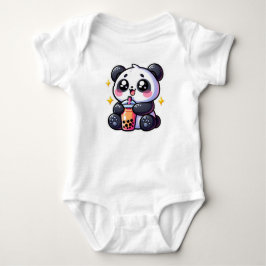 Body Para Bebê Lindo Panda Kawaii Bebe Chá de Bolhas Kawaii