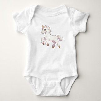 Body Para Bebê Lindo Unicórnio Arco-Íris Pastel Correndo Kawaii U