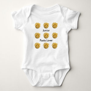 Body Para Bebê Linguine Junior Pasta Lover