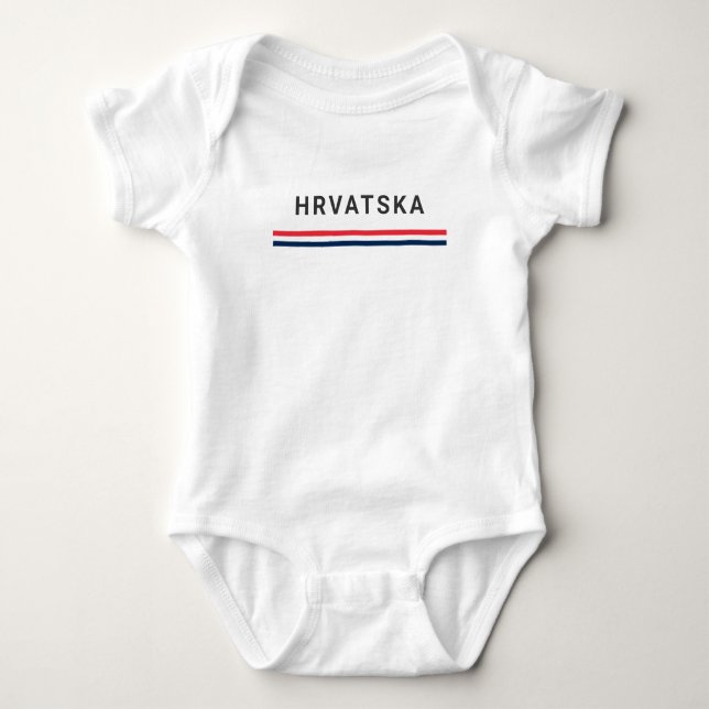 Body Para Bebê Linhas da Croácia (Frente)