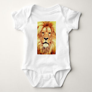 Body Para Bebê Lion Face Painting Trabalho de arte-17335