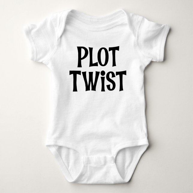 Body Para Bebê Literatura do Twist de Plot (Frente)
