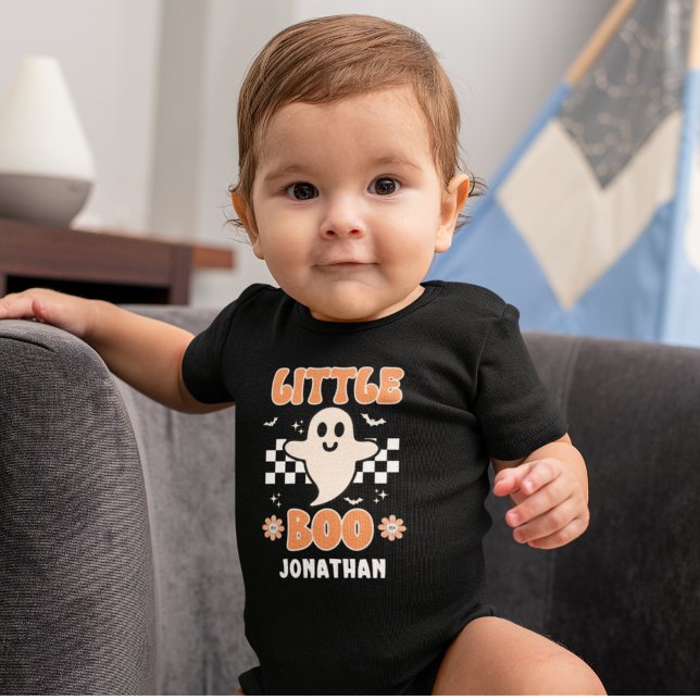 Body Para Bebê Little Boo, Cute Halloween (Criador carregado)