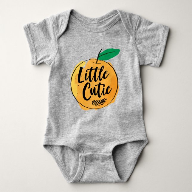 Body Para Bebê Little Cutie Orange (Frente)