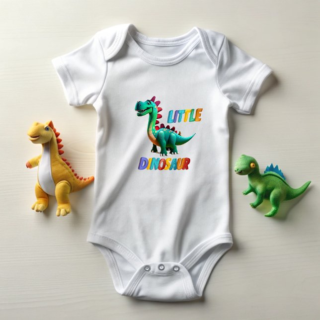 Body Para Bebê Little Dinosaur (Little Dinosaur
Pequeño dinosaurio)
