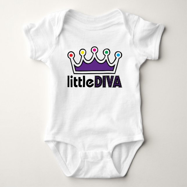 Body Para Bebê Little Diva (Frente)