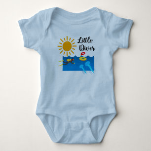 Body Para Bebê Little Diver with Jelly Fish - Baby Jersey Bodysui