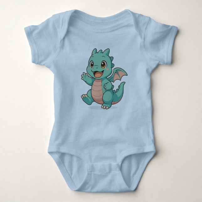 Body Para Bebê Little Dragon's Charm Baby Bodysuit (Frente)