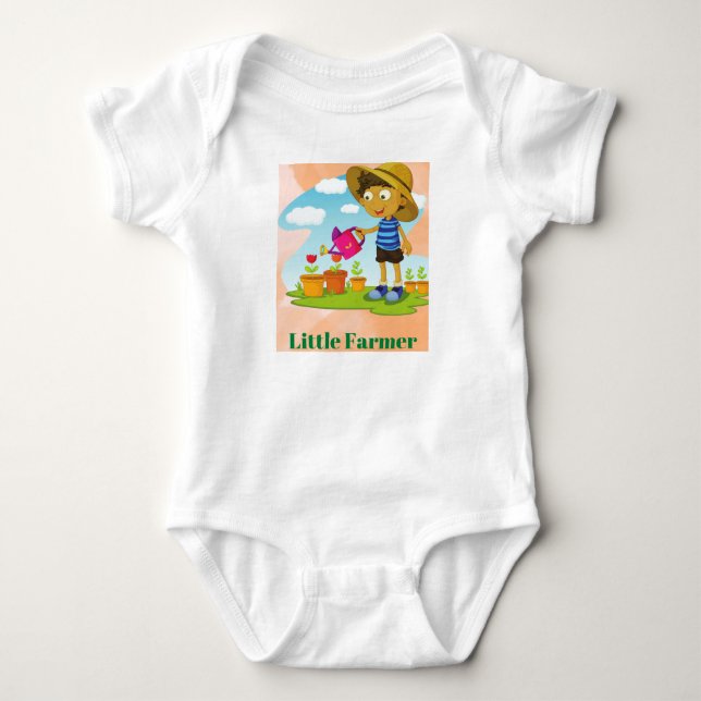 Body Para Bebê Little Farmer Baby Jersey (Frente)