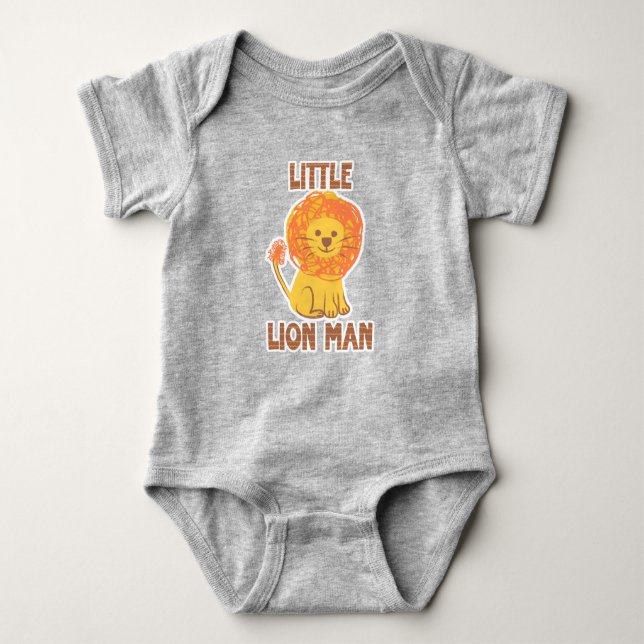 Body Para Bebê Little Lion Man romper (Frente)