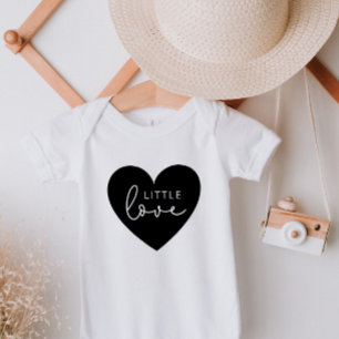 Body Para Bebê Little Love Black Heart Baby Bodydress