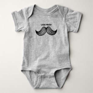 Body Para Bebê Little Mister Mustache Boy