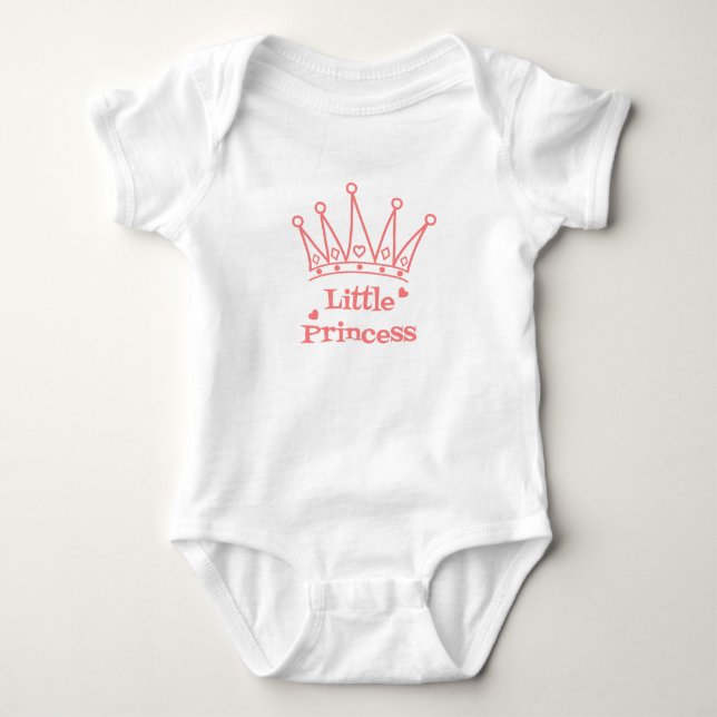 Body Para Bebê Little Princess Baby Grow – Realeza Fofo (Frente)