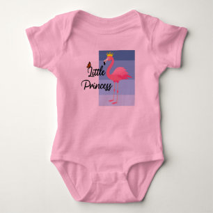 Body Para Bebê Little Princess Pink Flamingo Design - Baby Jersey