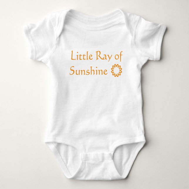 Body Para Bebê "Little Ray of Sunshine" Bebê de roupa de bebê (Frente)